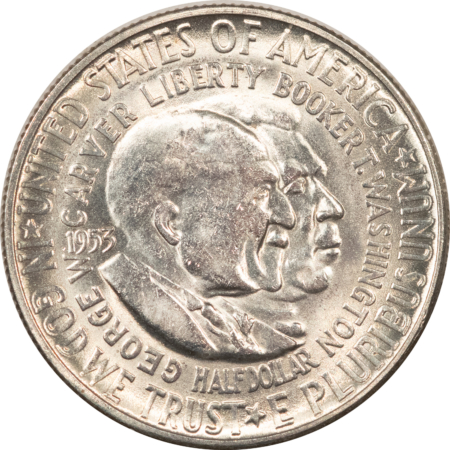 New Store Items 1953-S WASHINGTON-CARVER COMMEMORATIVE HALF DOLLAR – UNCIRCULATED