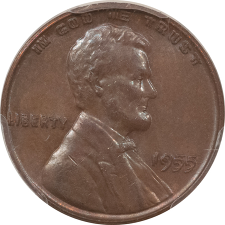 CAC Approved Coins 1955 LINCOLN CENT DOUBLED DIE OBV – PCGS MS-61 BN PREMIUM QUALITY+ CAC APPROVED!