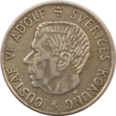 New Store Items 1955 SWEDEN 5 KRONOR, KM#829 .2315 ASW – HIGH GRADE CIRCULATED EXAMPLE!