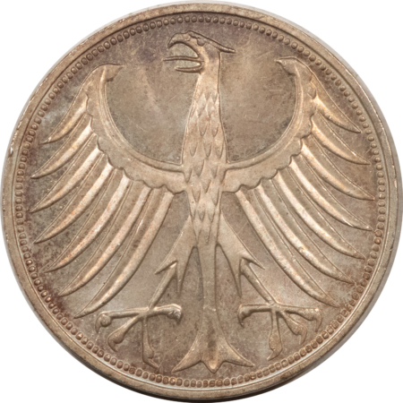 New Store Items 1974 F GERMANY 5 MARK SILVER, KM#112.1 – FRESH GEM BU!