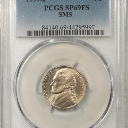 Jefferson Nickels 1997-P PROOF JEFFERSON NICKEL SMS – PCGS SP-69 FS