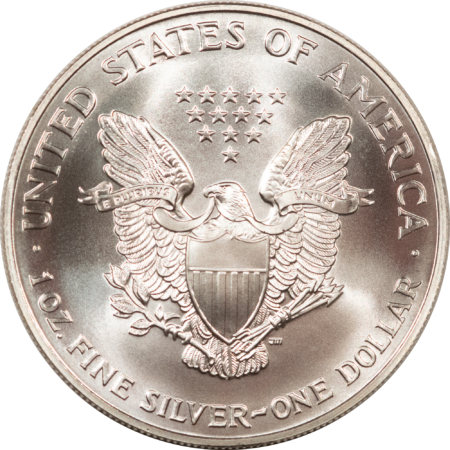 Bullion 1998 $1 AMERICAN SILVER EAGLE, 1 OZ, .999 – GEM BRILLIANT UNCIRCULATED!