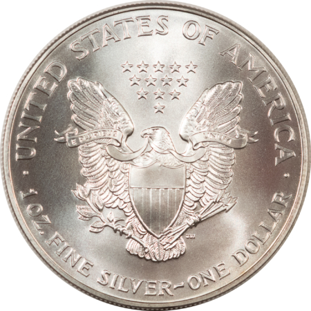 American Silver Eagles 2000 $1 AMERICAN SILVER EAGLE, 1 OZ .999 – GEM UNCIRCULATED!