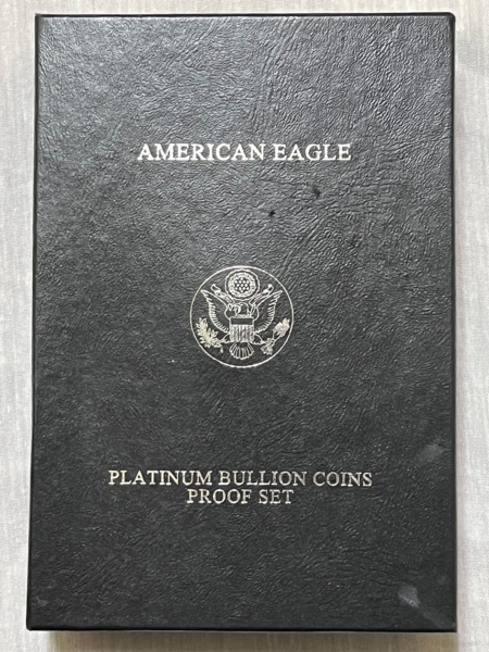 American Platinum Eagles 2002 PROOF PLATINUM AMERICAN EAGLE 4 COIN SET, 1.85 OZ  – GEM PROOF IN ORIG PKG