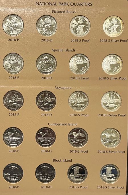 New Store Items 2010-19 WASHINGTON PARKS QUARTERS 200 COMPLETE SET P/D/S/SILVER + EXTRAS DANSCOS