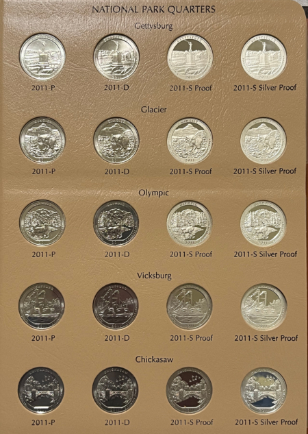 New Store Items 2010-19 WASHINGTON PARKS QUARTERS 200 COMPLETE SET P/D/S/SILVER + EXTRAS DANSCOS