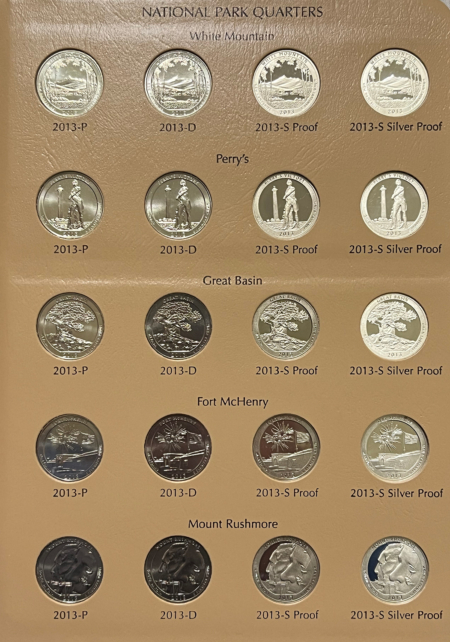 New Store Items 2010-19 WASHINGTON PARKS QUARTERS 200 COMPLETE SET P/D/S/SILVER + EXTRAS DANSCOS