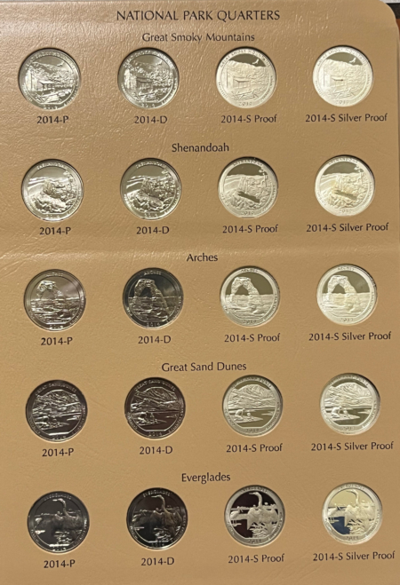 New Store Items 2010-19 WASHINGTON PARKS QUARTERS 200 COMPLETE SET P/D/S/SILVER + EXTRAS DANSCOS