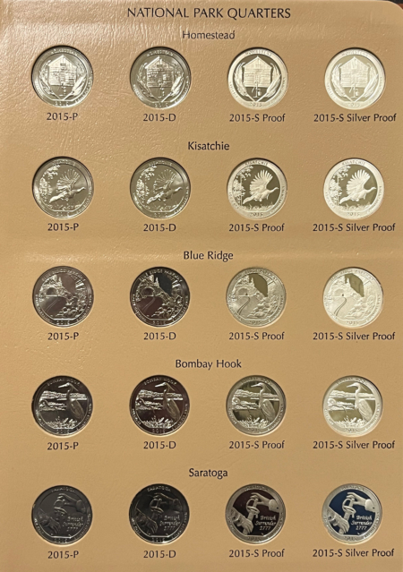 New Store Items 2010-19 WASHINGTON PARKS QUARTERS 200 COMPLETE SET P/D/S/SILVER + EXTRAS DANSCOS