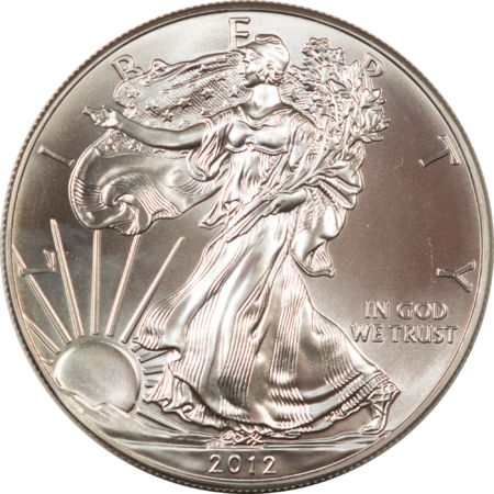 American Silver Eagles 2012 $1 AMERICAN SILVER EAGLE, 1 OZ .999 – GEM UNCIRCULATED!