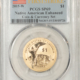 Modern Dollars (Eisenhower/SBA/Sacagewea/Presidential) 2017-S $1 NATIVE AMERICAN GOLD SACAGAWEA DOLLAR – PCGS SP-70, 1ST DAY, ENHANCED