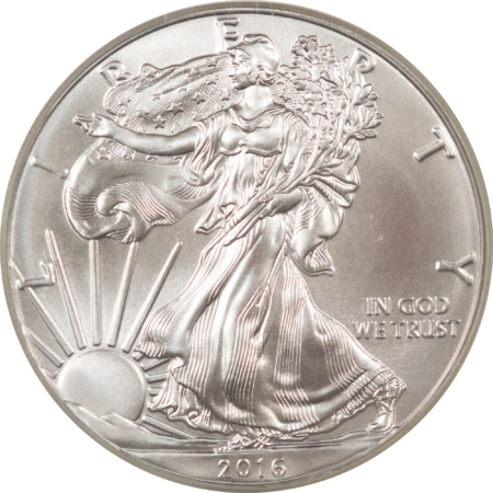 American Silver Eagles 2016 $1 AMERICAN SILVER EAGLE 1 OZ, .999, PCGS MS-70 30TH ANNIVERSARY 1ST STRIKE