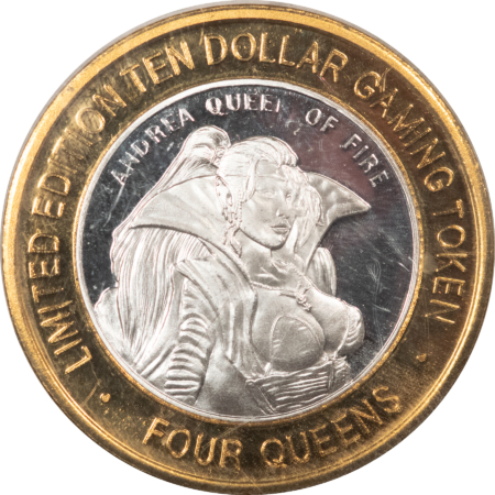 New Store Items FOUR QUEENS CASINO $10 GAMING TOKEN, LAS VEGAS NV – GEM!