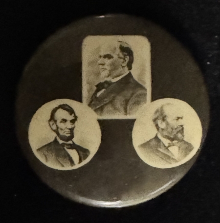 New Store Items WILLIAM MCKINLEY-GARFIELD-LINCOLN MARTYRED PRESIDENTS 1 1/4″ SEPIA BUTTON-SCARCE