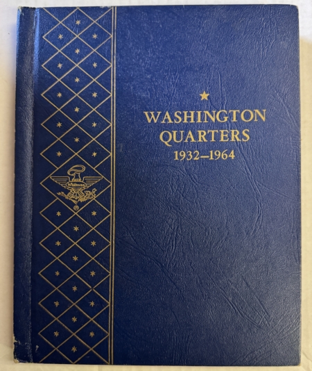 New Store Items 1932-1964D 66 COIN WASHINGTON QUARTER PARTIAL SET W/ HIGH GRADE COINS, IN ALBUM