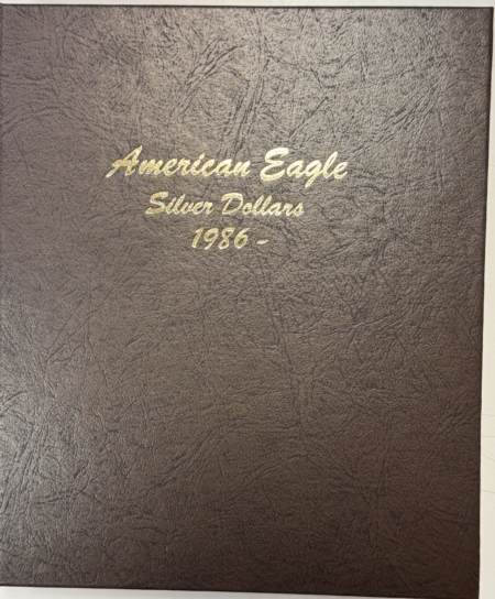 American Silver Eagles 1986-2023 39 COIN 1 OZ .999 AMERICAN SILVER EAGLE COMPLETE SET, GEM BU IN DANSCO