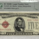 Legal Tender 1928C $5 US RED SEAL LEGAL TENDER NOTE, FR#1528 (GA BLOCK) PMG 64 CHOICE UNC EPQ